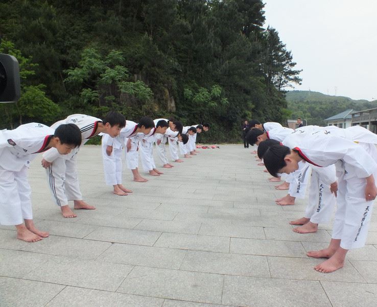 雞公山武校跆拳道集體表演